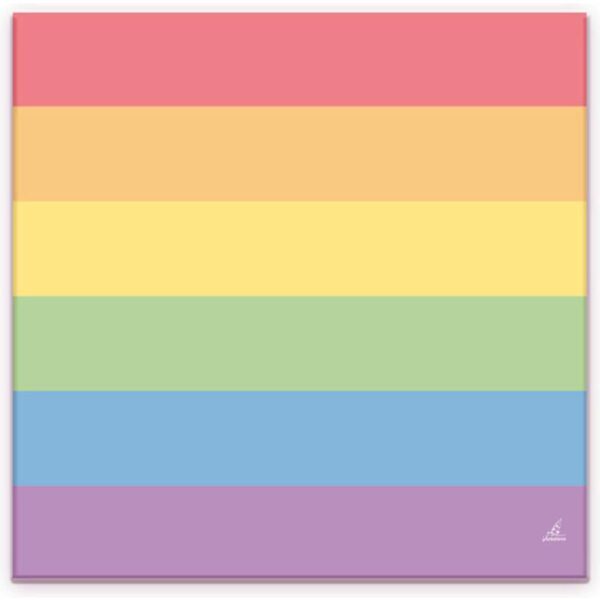 Set of 20 Napkins with the LGBT+ Colors